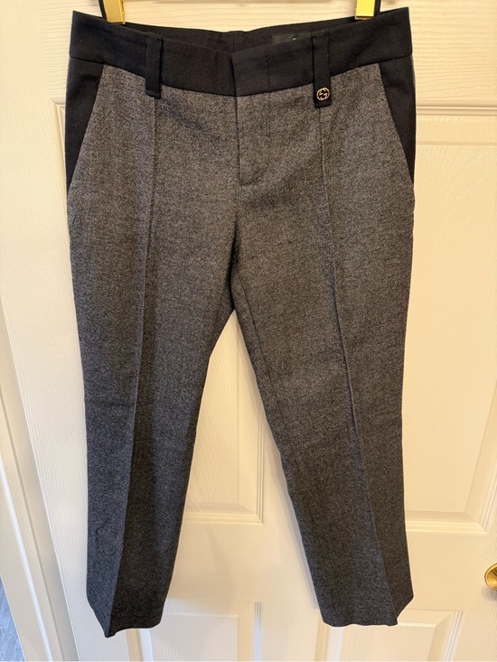 Gucci Pants - Vintage Gucci Wool Straight leg pants with interlocking GG